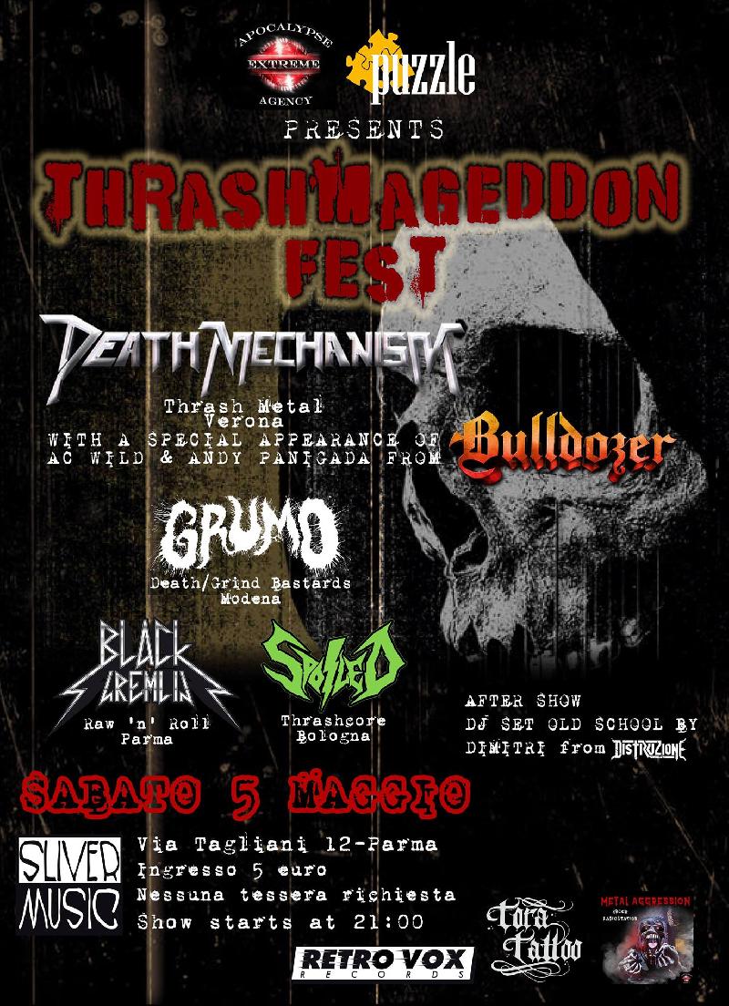 THRASHMAGEDDON FEST: tutti i dettagli dell'evento di Parma