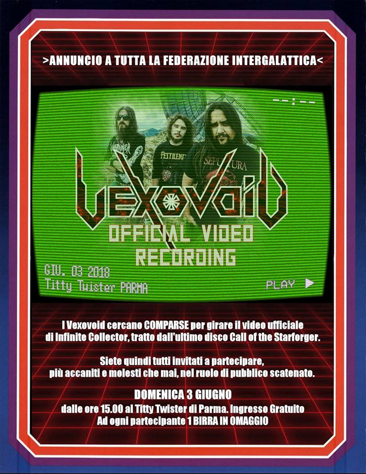 VEXOVOID: cercasi comparse per videoclip