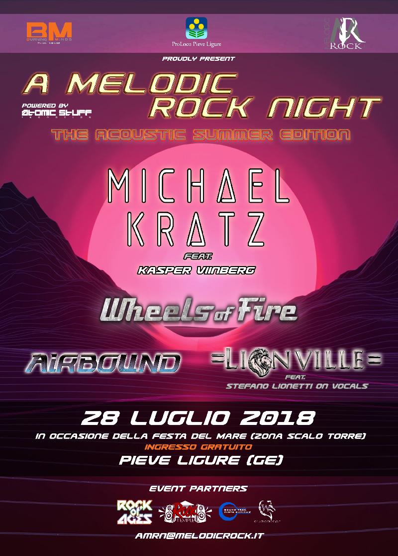 A MELODIC ROCK NIGHT 2: svelati i dettagli dell'edizione acustica estiva