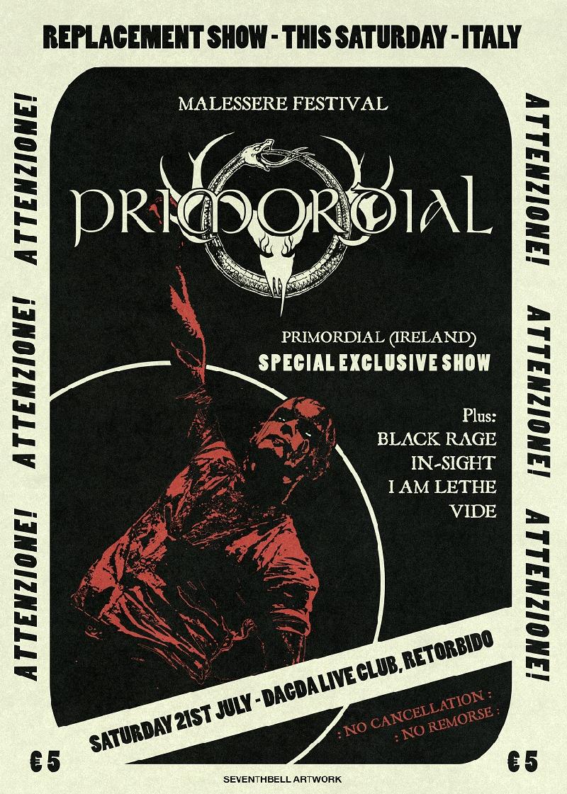 MALESSERE FEST: aggiunti gli irlandesi PRIMORDIAL