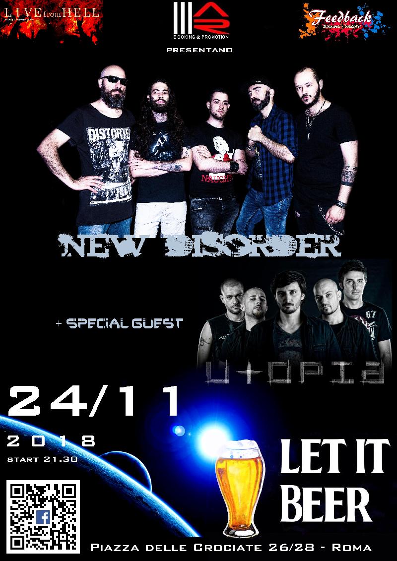 NEW DISORDER: live a Roma con UTOPIA special guests