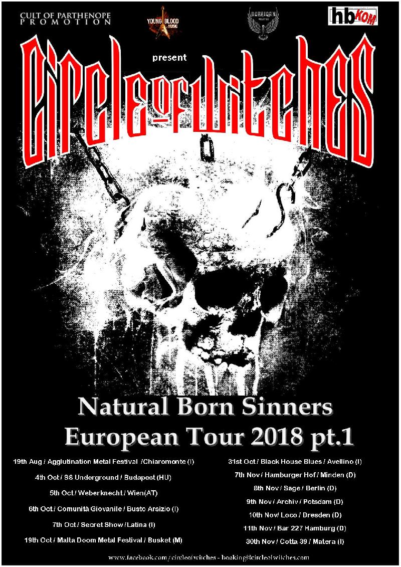 CIRCLE OF WITCHES: i dettagli del Tour Europeo 2018