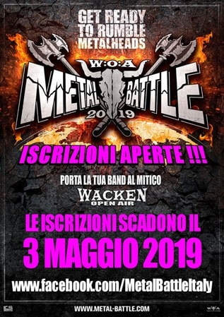 WACKEN METAL BATTLE ITALY 2019: aperte le iscrizioni