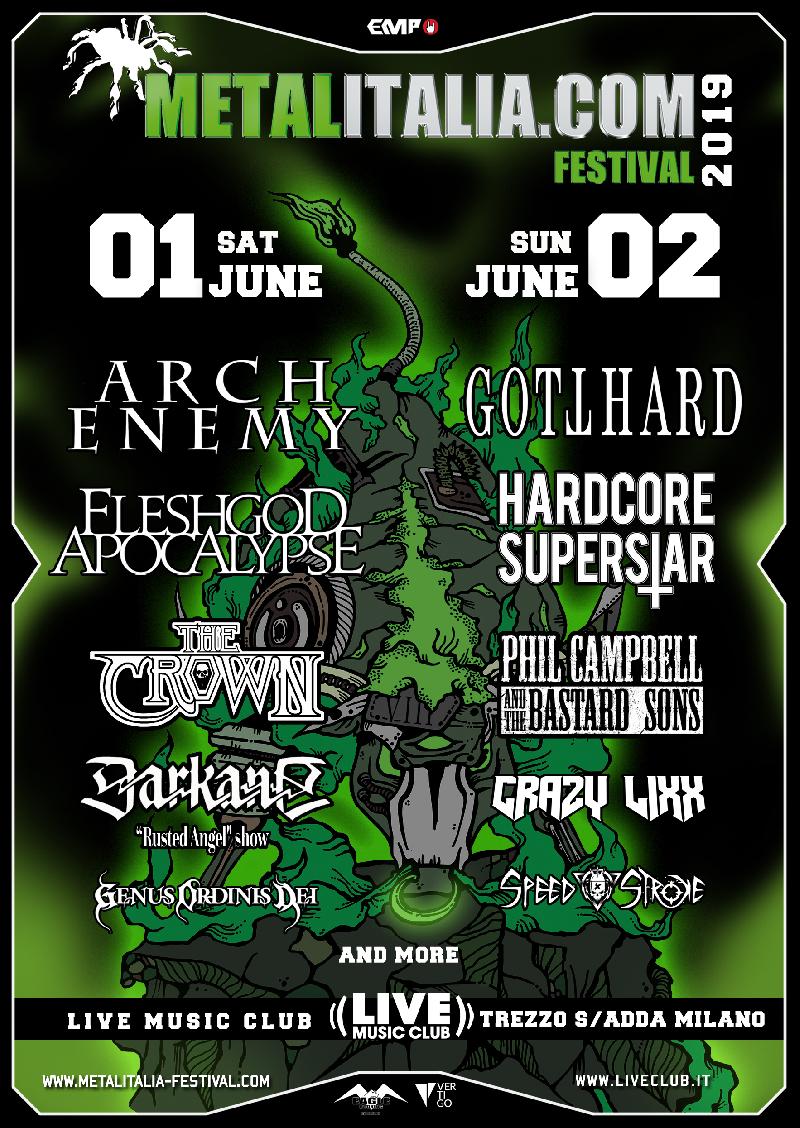 METALITALIA.COM FESTIVAL 2019: THE CROWN, CRAZY LIXX e altre conferme