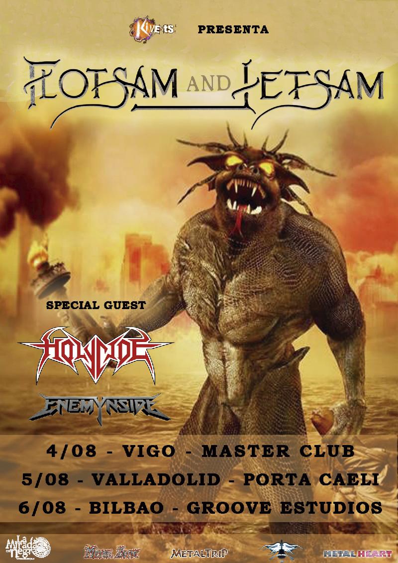 ENEMYNSIDE: di supporto ai FLOTSAM AND JETSAM ed una data a Ibiza come headliner