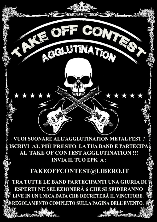 TAKE OFF CONTEST AGGLUTINATION: la metal battle per suonare al AGGLUTINATION METAL FEST