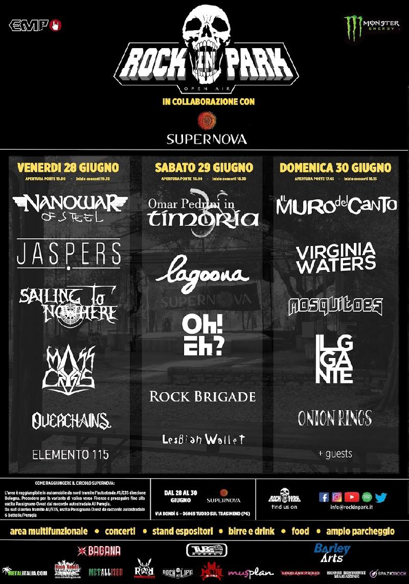 ROCK IN PARK OPEN AIR: secondo appuntamento estivo a Tuoro sul Trasimeno