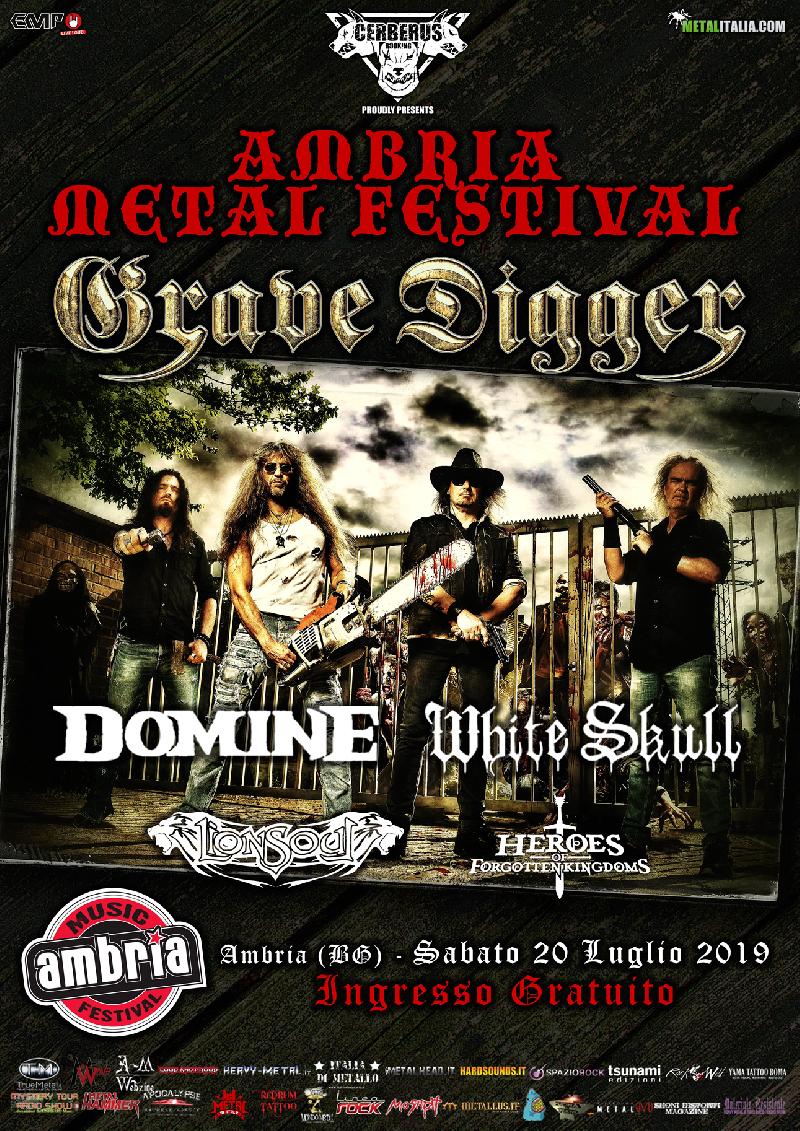 AMBRIA METAL FESTIVAL: GRAVE DIGGER e altri gratis a Bergamo
