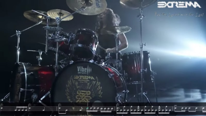 EXTREMA: pubblicano il drum-playthrough di ''For The Loved And The Lost''