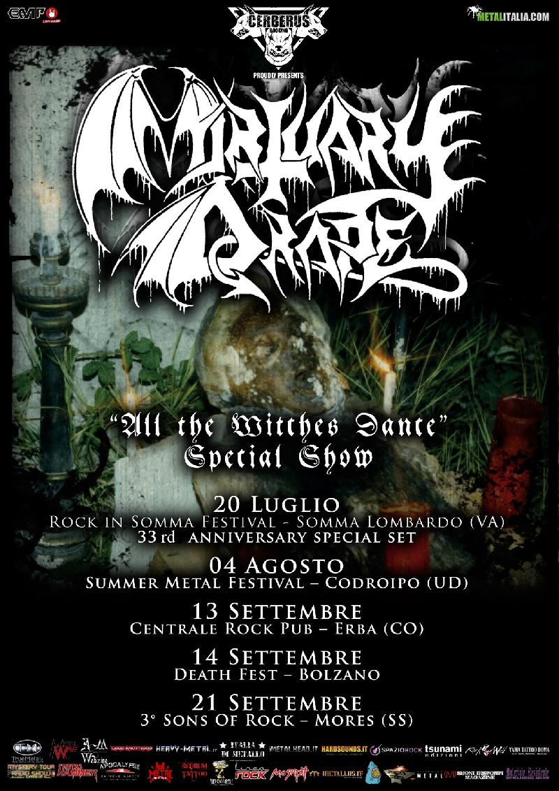 MORTUARY DRAPE: nuove date con lo show speciale per i 25 anni di ''All the Witches Dance''