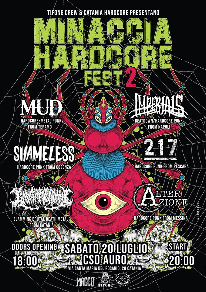 MINACCIA HARDCORE FEST VOL. 2: il 20 luglio a Catania, tutti i dettagli