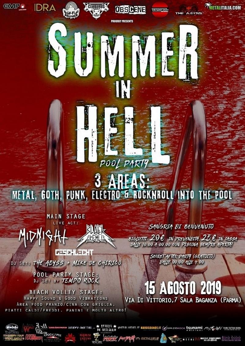SUMMER IN HELL: pool party, orari e dettagli della festa di Ferragosto a Parma