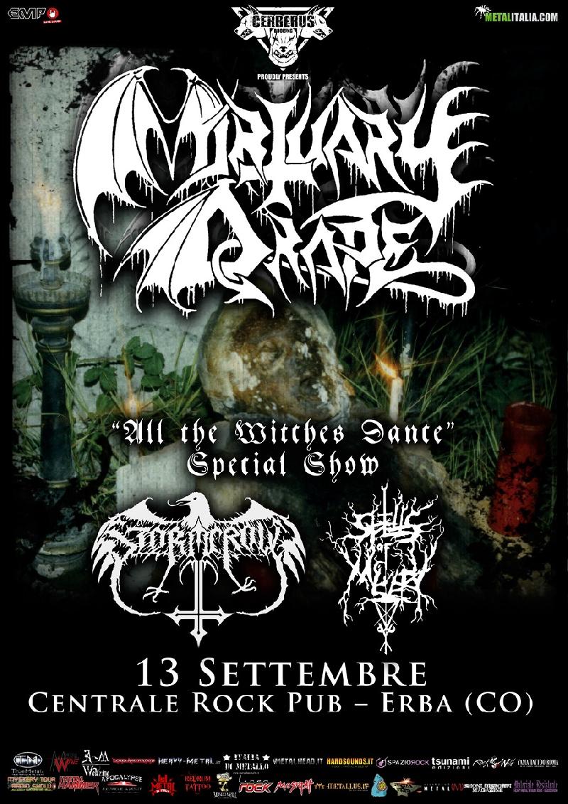 MORTUARY DRAPE: dettagli della data ad Erba (CO) con lo show speciale dedicato a "All the Witches Dance"