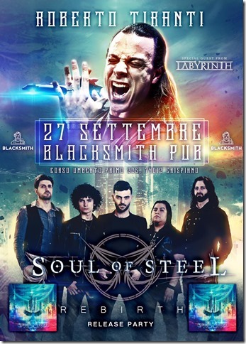 SOUL OF STEEL & ROBERTO TIRANTI: i dettagli del release party