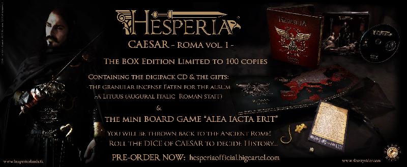 HESPERIA: disponibile il video ufficiale della title-track "Caesar"