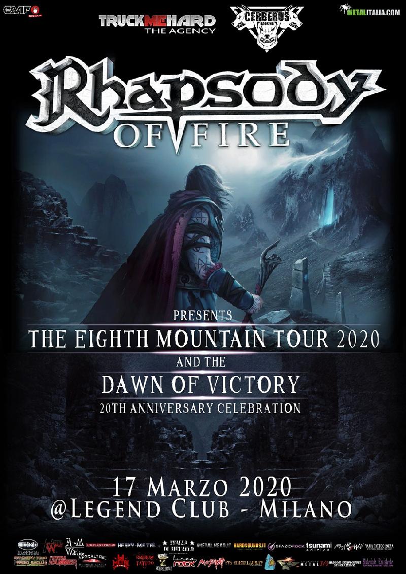 RHAPSODY OF FIRE: Show Speciale per i 20 anni di “Dawn Of Victory” a Marzo
