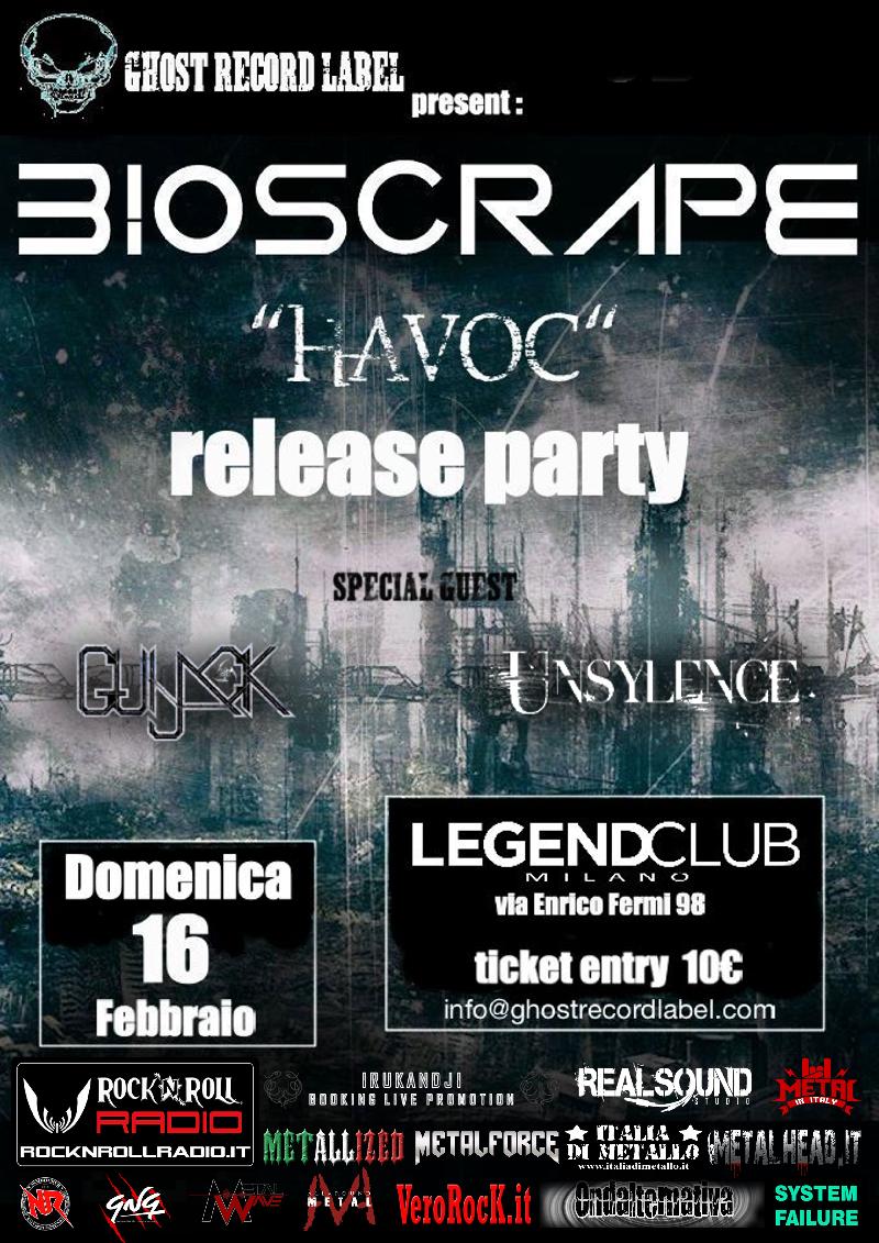 BIOSCRAPE: tutto pronto per il release party