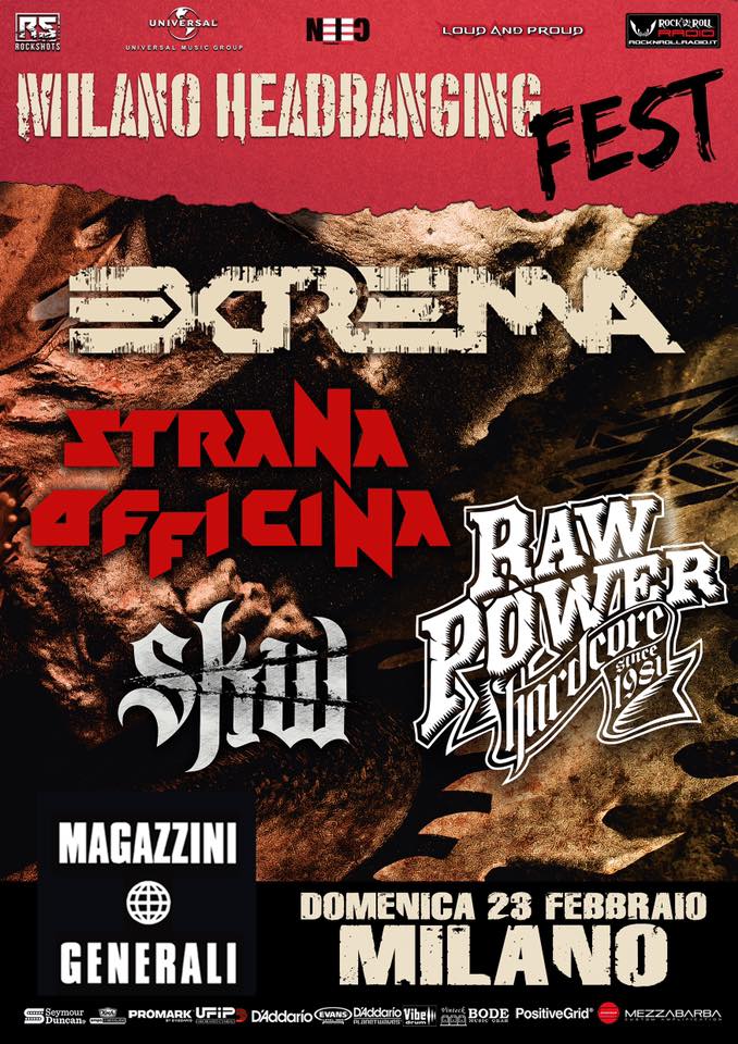 EXTREMA: posticipato il MILANO HEADBANGING FEST di domani ai Magazzini Generali per allarme Corona virus