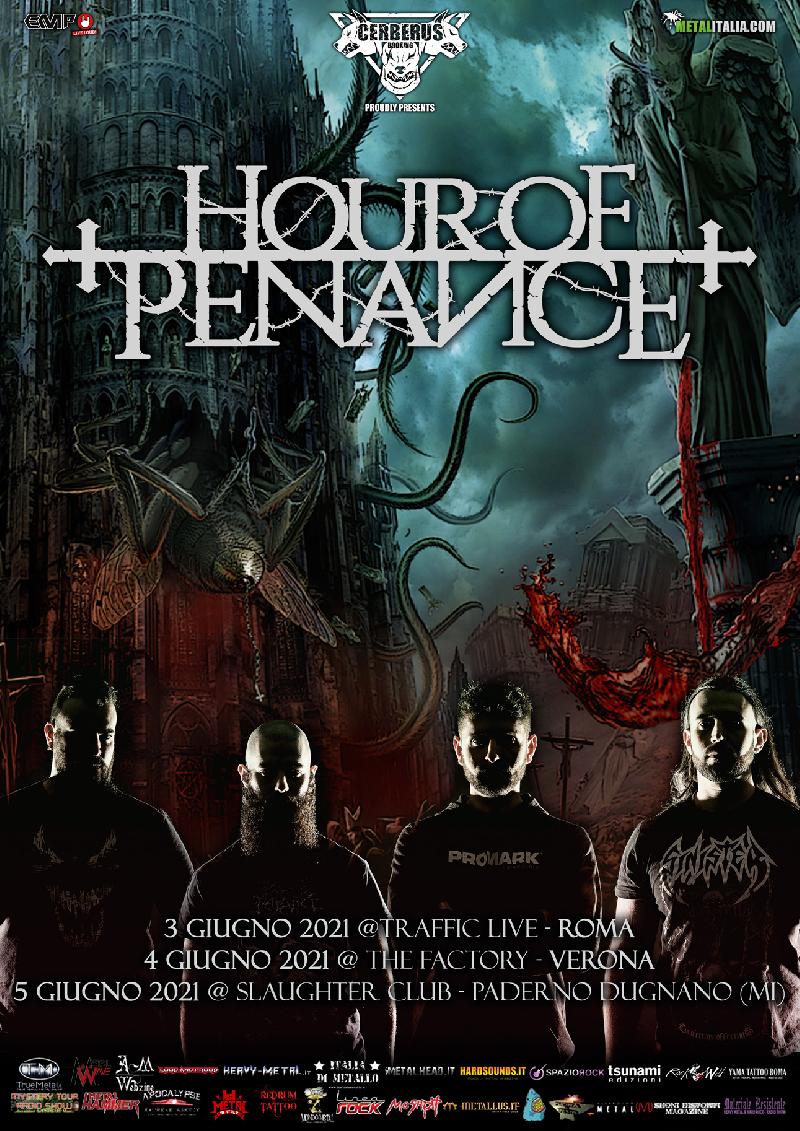HOUR OF PENANCE: le date Italiane posticipate a giugno 2021