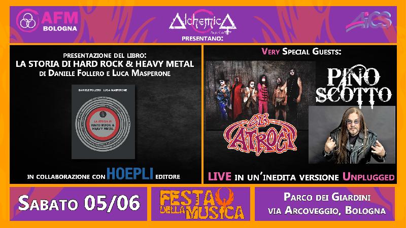LA STORIA DI HARD ROCK ED HEAVY METAL: Gli Atroci e Pino Scotto presentano il libro