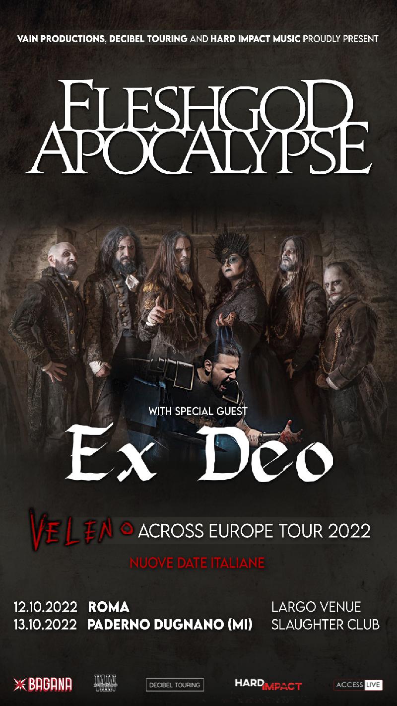 FLESHGOD APOCALYPSE: posticipate 2 date al 2022