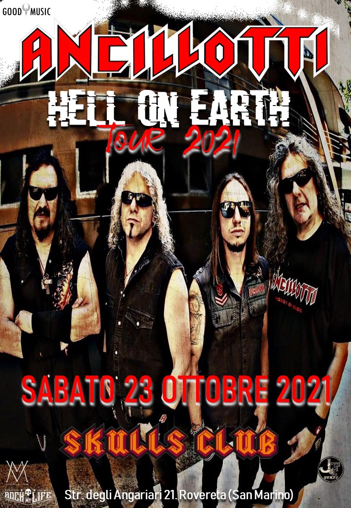 ANCILLOTTI: una nuova data live ad Ottobre allo Skulls Club di San Marino