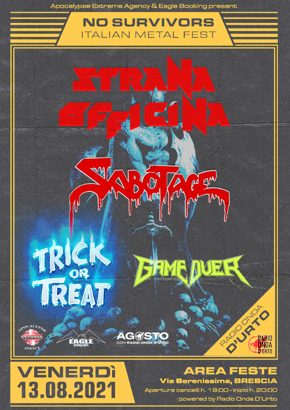 NO SURVIVORS ITALIAN METAL FEST: tutti i dettagli dell'evento di Brescia