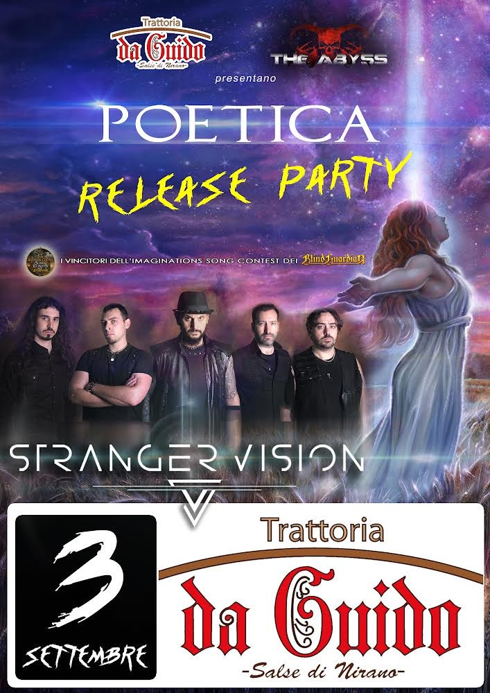 STRANGER VISION: presentano dal vivo l’album di debutto ''Poetica''