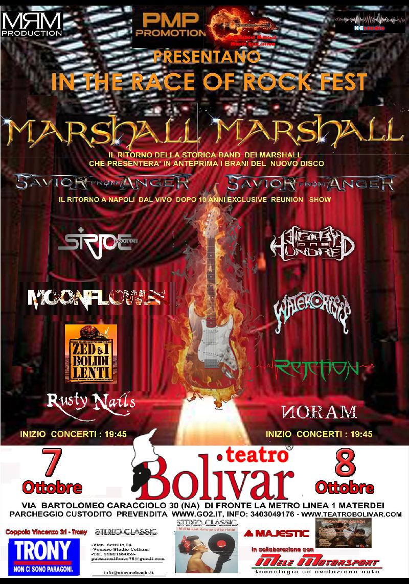 MARSHALL: i brani del nuovo disco in anteprima al IN THE RACE OF ROCK FEST