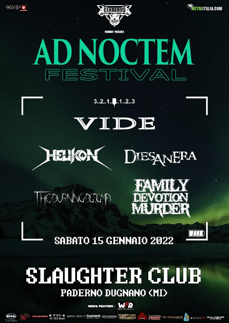 AD NOCTEM FESTIVAL: VIDE, HELIKON e altri allo Slaughter di Milano a Gennaio