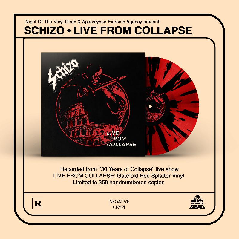 SCHIZO: pubblicano "Live From Collapse" in vinile