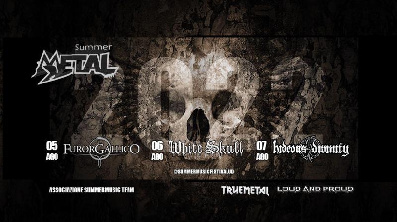 SUMMER METAL 2022: WHITE SKULL, FUROR GALLICO, HIDEOUS DIVINITY e altri ad agosto