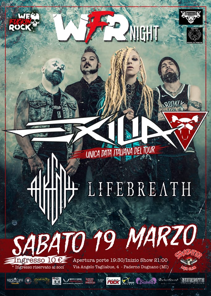 EXILIA: unica data italiana a Marzo allo Slaughter Club per una nuova WFR Night
