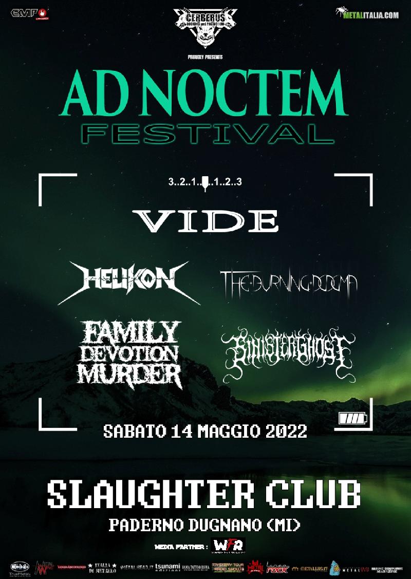 AD NOCTEM FESTIVAL: la nuova data con VIDE, HELIKON e altri allo Slaughter di Milano a maggio