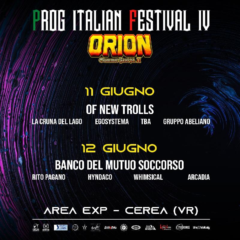 PROG ITALIAN FESTIVAL: presenti Banco del Mutuo Soccorso e Of New Trolls
