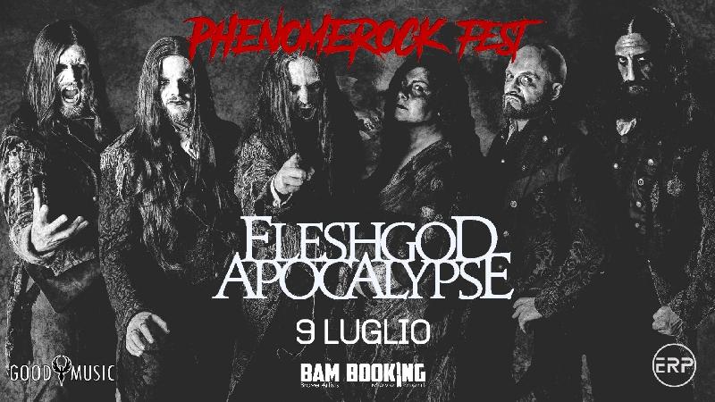 FLESHGOD APOCALYPSE: sul palco del PhenomeRock Fest il 9 Luglio