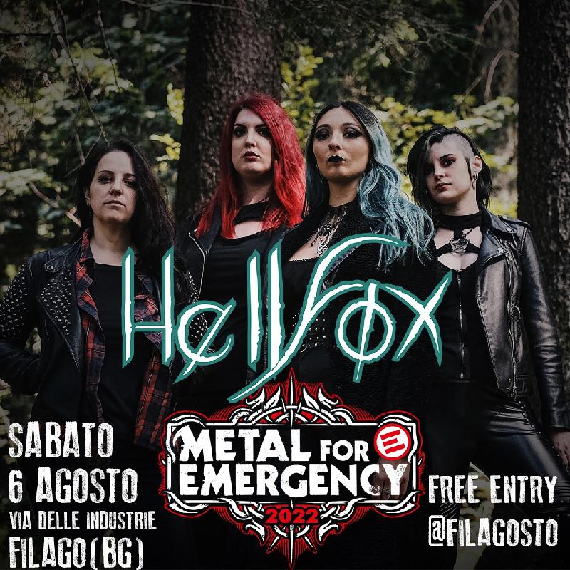 HELLFOX: apriranno il festival Metal for Emergency 2022