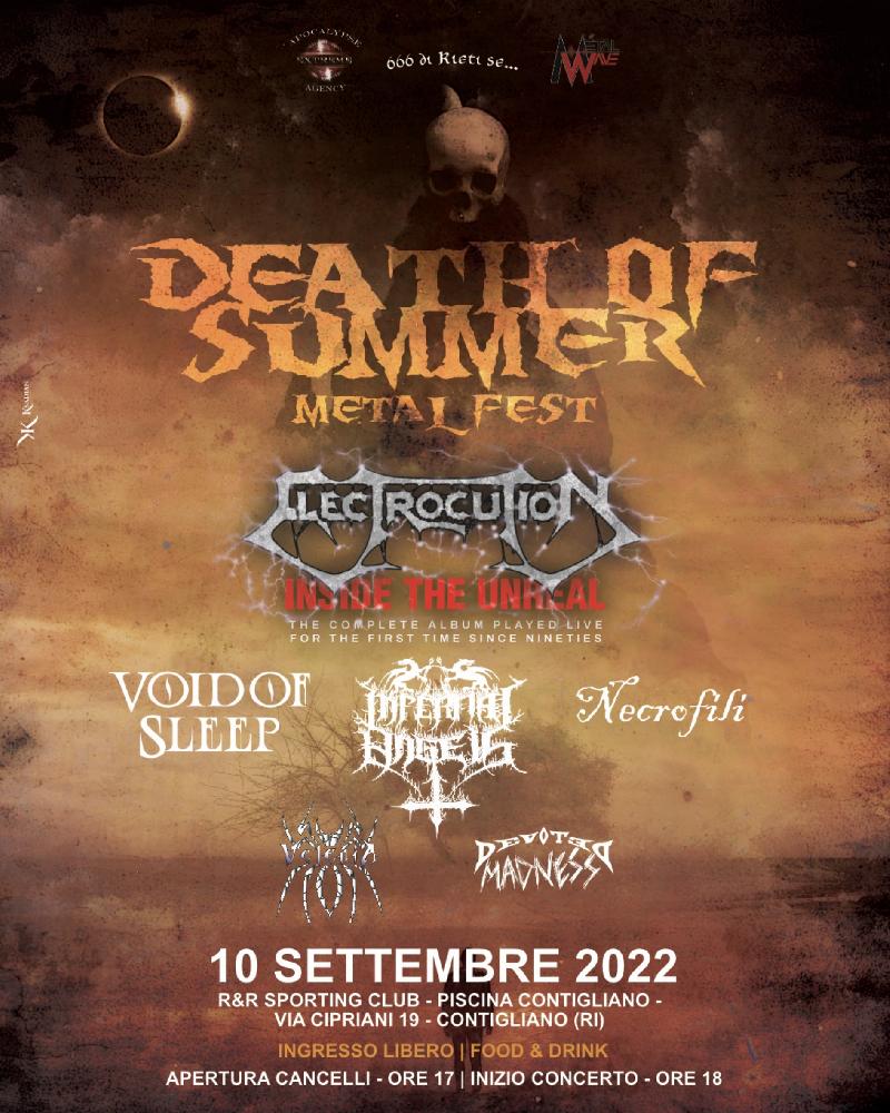 DEATH OF SUMMER METAL FEST: il bill completo dell'edizione 2022