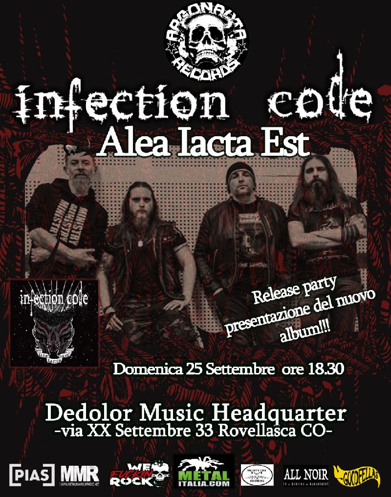INFECTION CODE: il release party del nuovo album ''Alea Iacta Est''