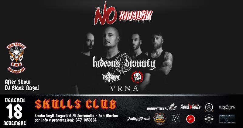 HIDEOUS DIVINITY: sul palco dello Skulls Club di San Marino venerdì 18 Novembre