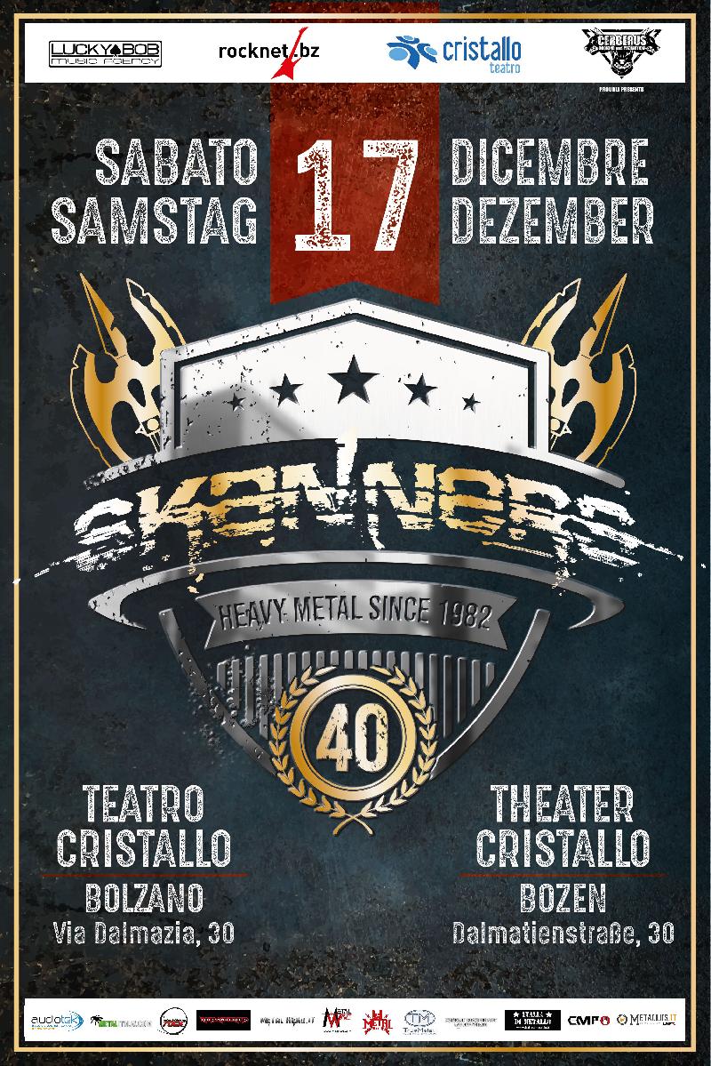 SKANNERS: dettagli e orari dello show speciale per il 40° anniversario a Bolzano