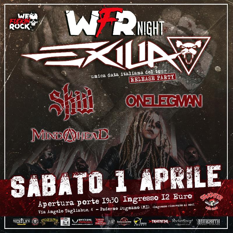 WFR NIGHT: EXILIA headliner con il release party di ''Heroes and Dust''