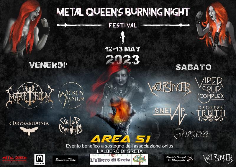 METAL QUEEN'S BURNING NIGHT FESTIVAL: torna la settima edizione