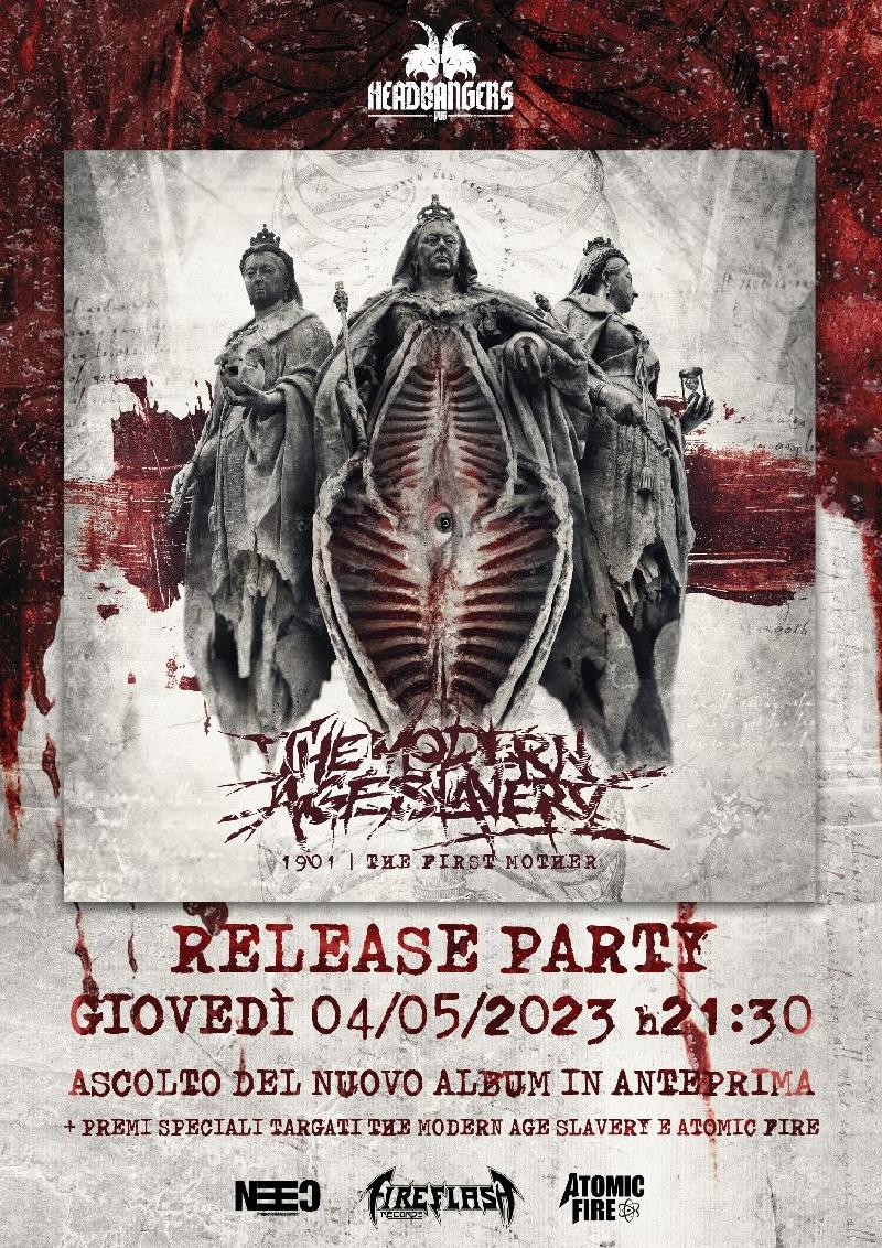 THE MODERN AGE SLAVERY: release party all’HEADBANGERS di Milano giovedì 4 maggio