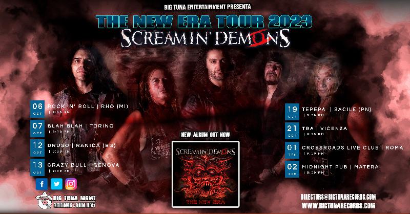 SCREAMIN' DEMONS: le date del ''The New Era Tour 2023''