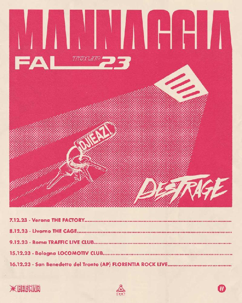 DESTRAGE: cinque ultime date a dicembre del ''Mannaggia Fall Tour 2023''