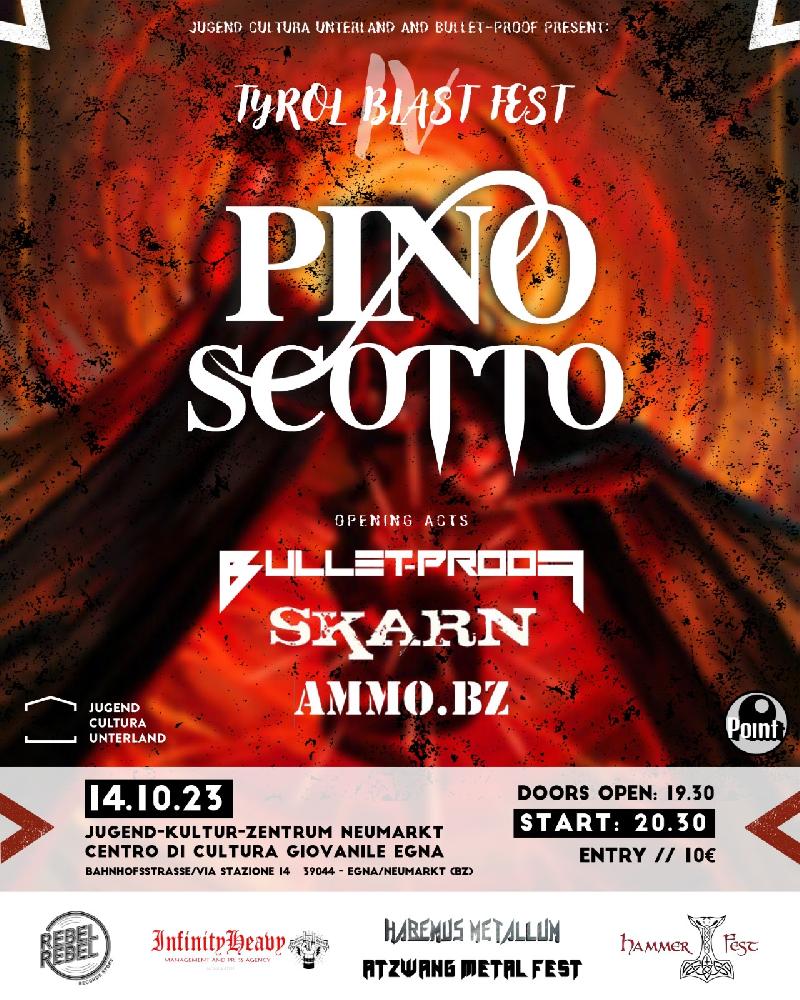 PINO SCOTTO: headliner al Tyrol Blast Fest
