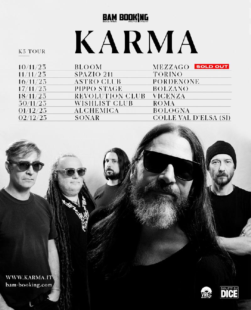 KARMA: tutte le date del K3 Tour 2023
