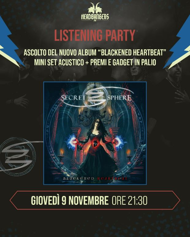 SECRET SPHERE: i dettagli del Listening Party di ''Blackened Heartbeat''