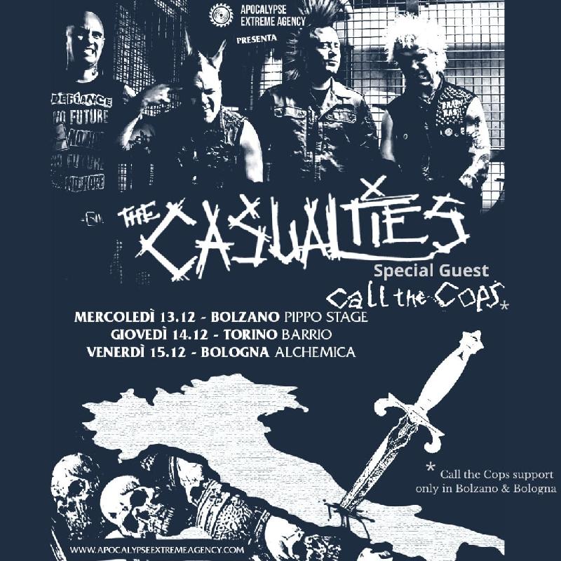 CALL THE COPS: le date di supporto al tour italiano dei THE CASUALTIES
